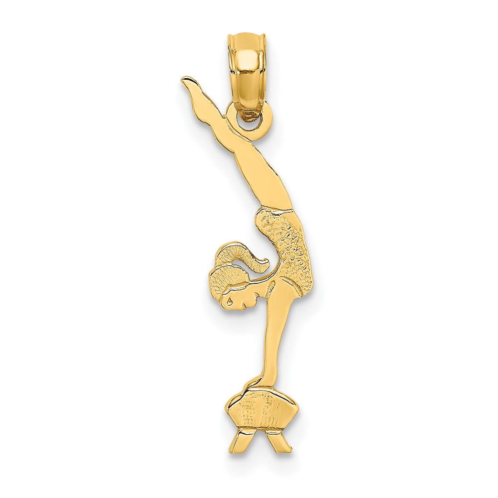 10k Yellow Gold 6 mm Gymnastics Charm (0.45 grams)