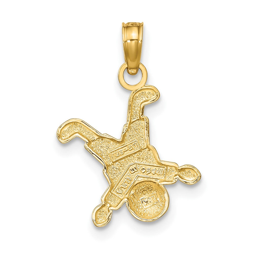 10k Yellow Gold 11.46 mm Little Boy Pendant (0.64 grams)