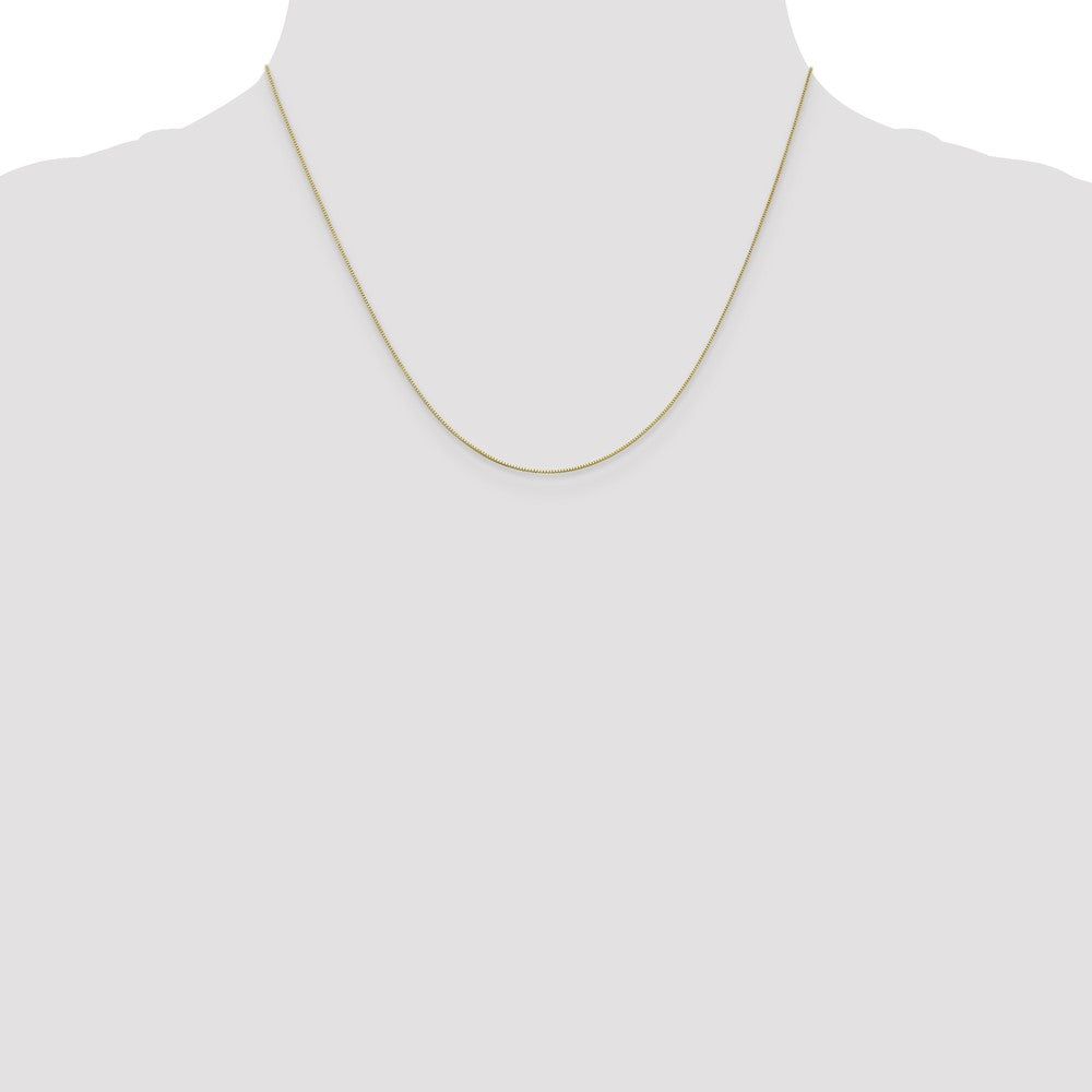 10k Yellow Gold 0.5 mm Box Chain (0.74 grams)