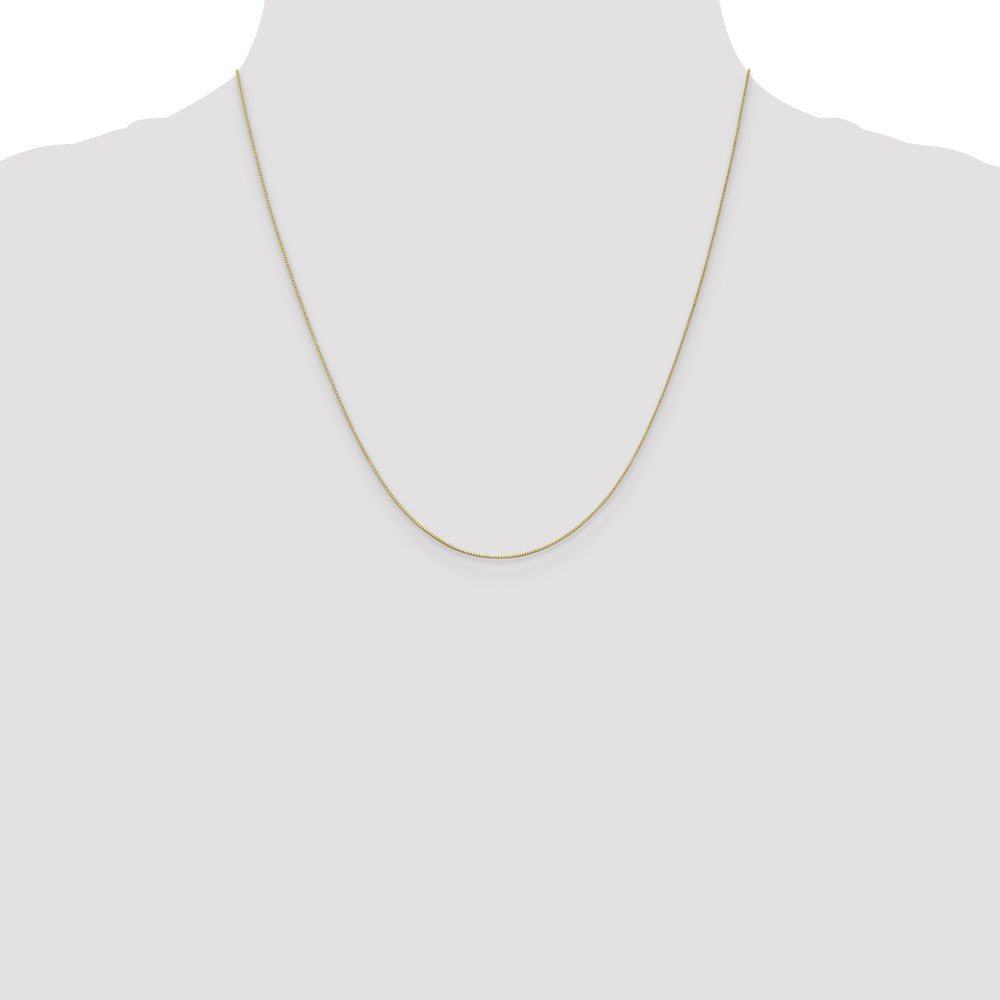 10k Yellow Gold 0.5 mm Box Chain (0.74 grams)