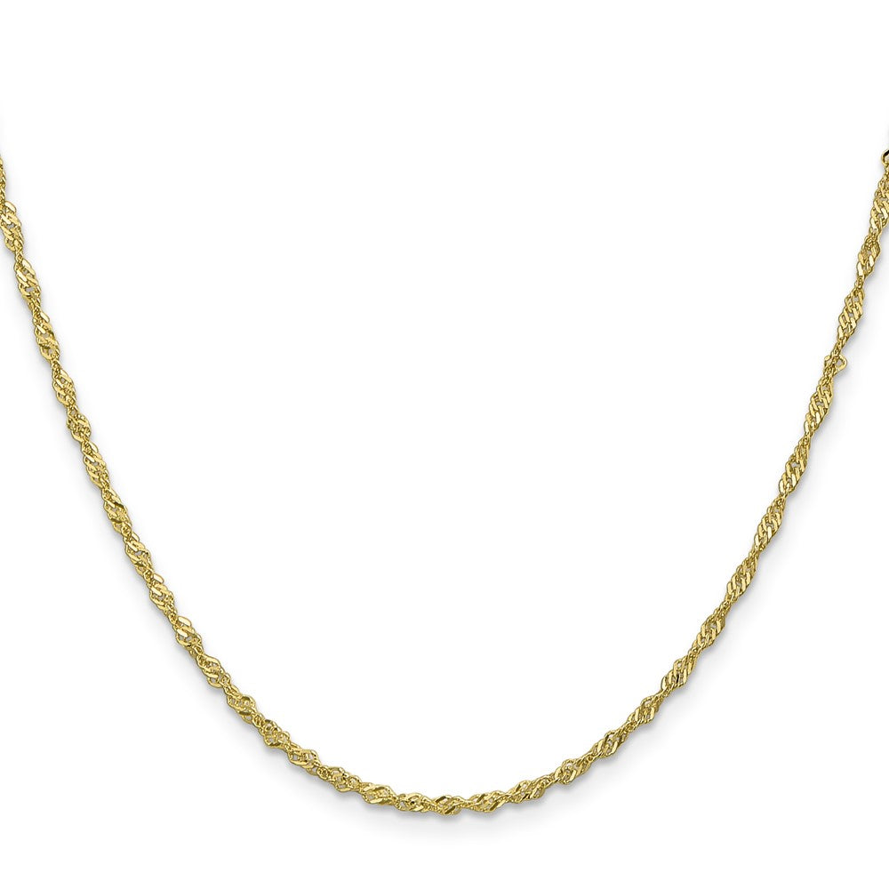 10k Yellow Gold 1.7 mm Singapore Chain (1.89 grams)