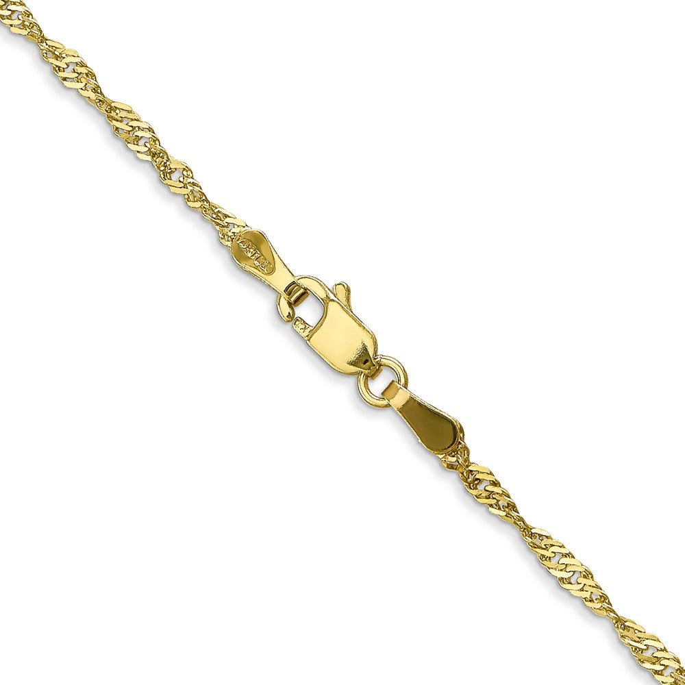 10k Yellow Gold 1.7 mm Singapore Chain (1.89 grams)