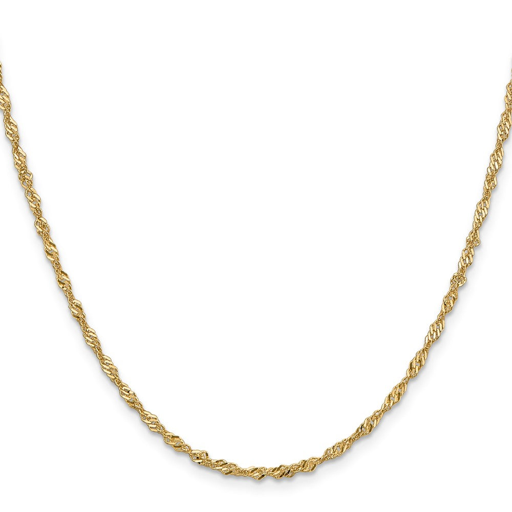 10k Yellow Gold 2 mm Singapore Chain (3.21 grams)