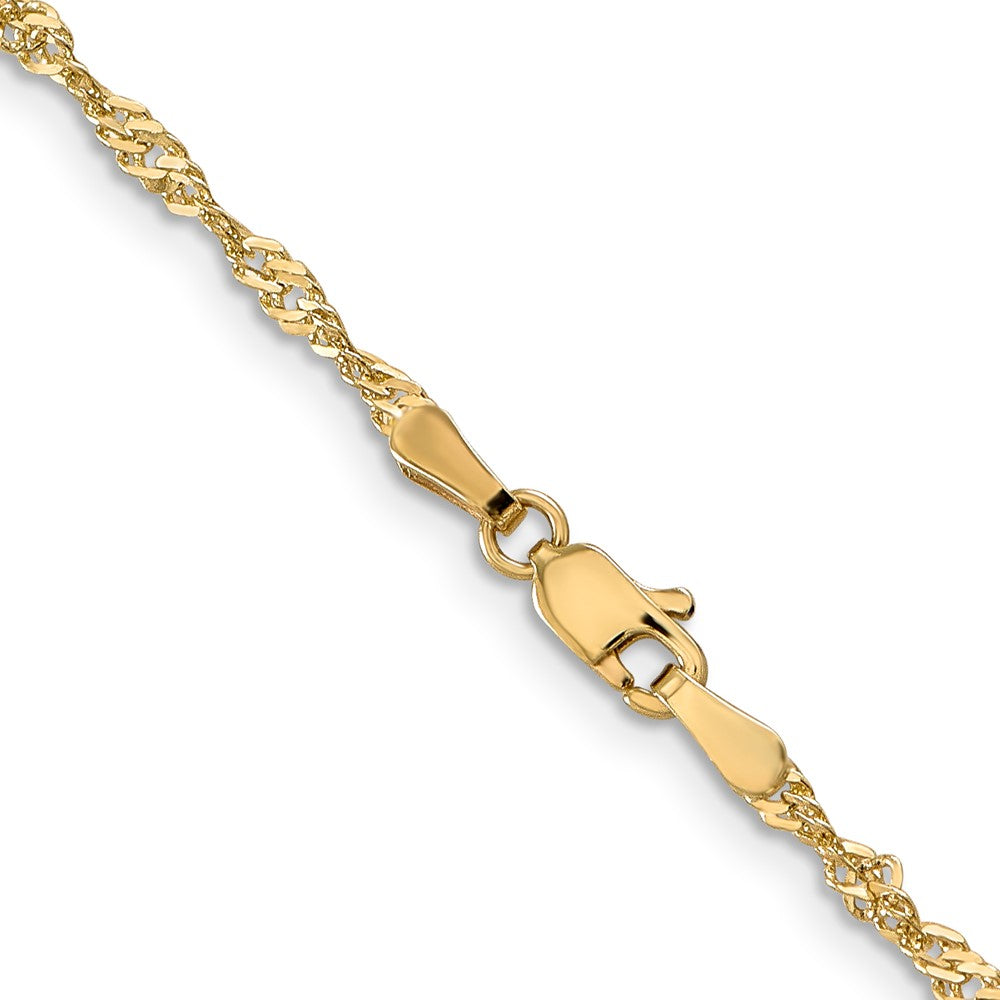 10k Yellow Gold 2 mm Singapore Chain (3.21 grams)