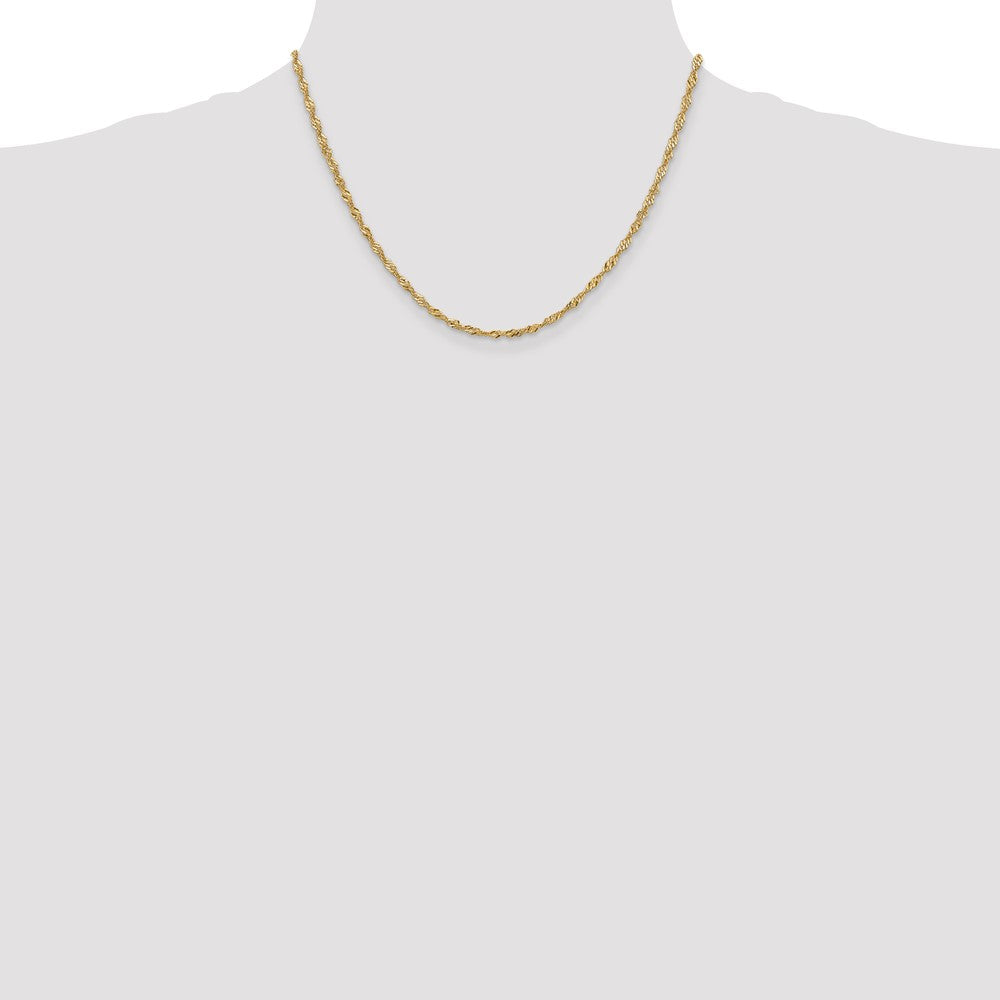 10k Yellow Gold 2 mm Singapore Chain (3.21 grams)