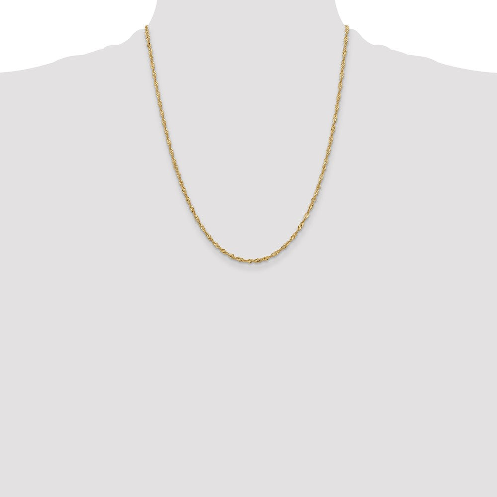 10k Yellow Gold 2 mm Singapore Chain (3.21 grams)