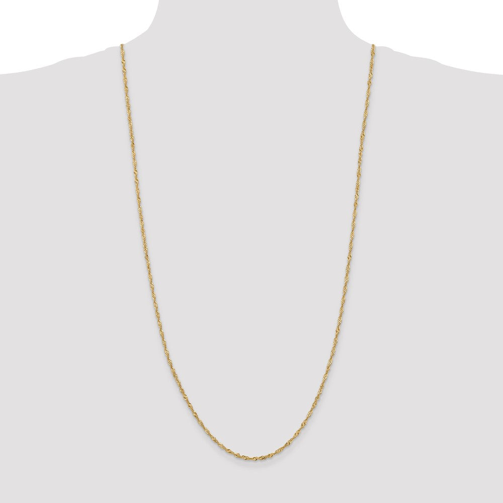 10k Yellow Gold 2 mm Singapore Chain (3.21 grams)