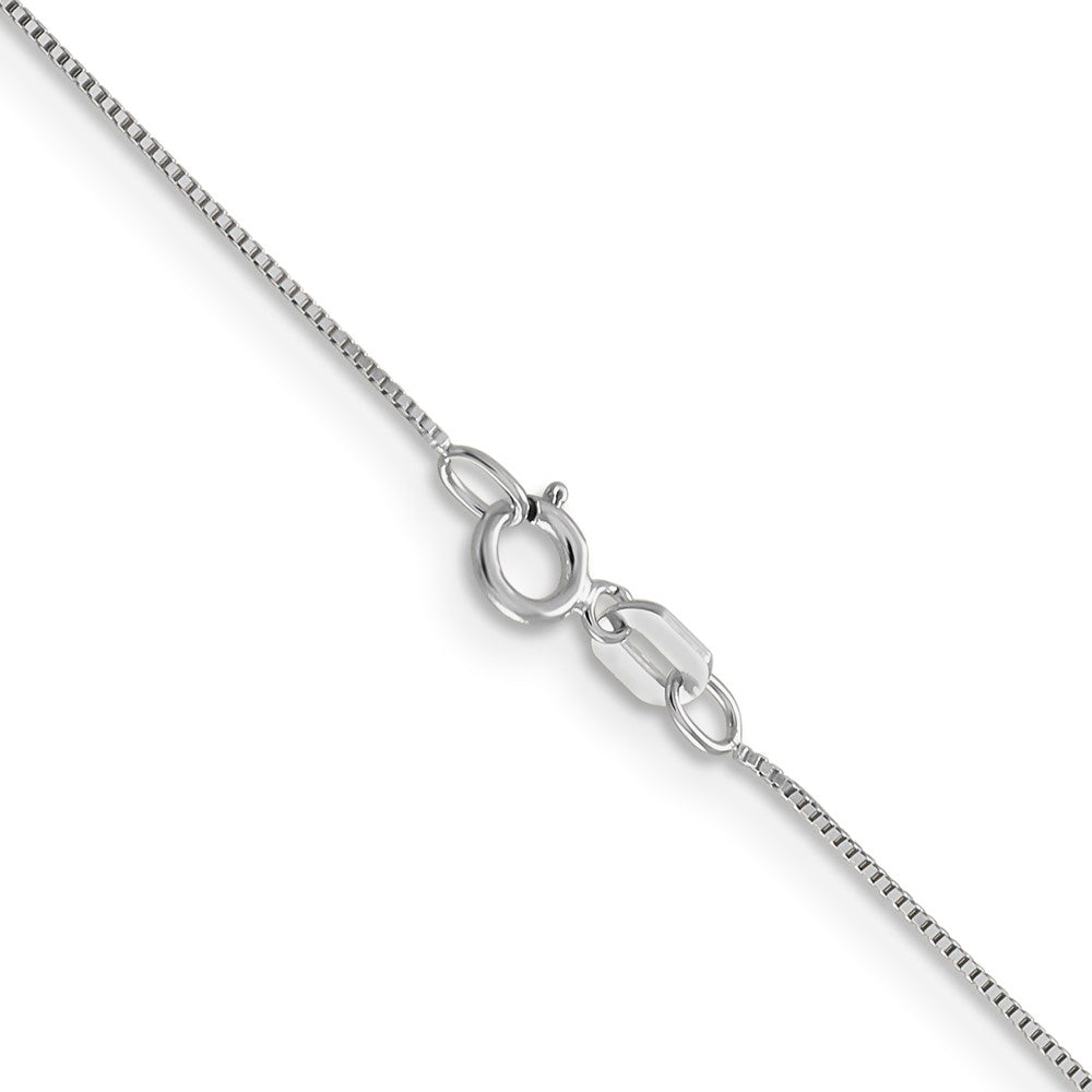 10k White Gold 0.5 mm Box Chain (0.7 grams)