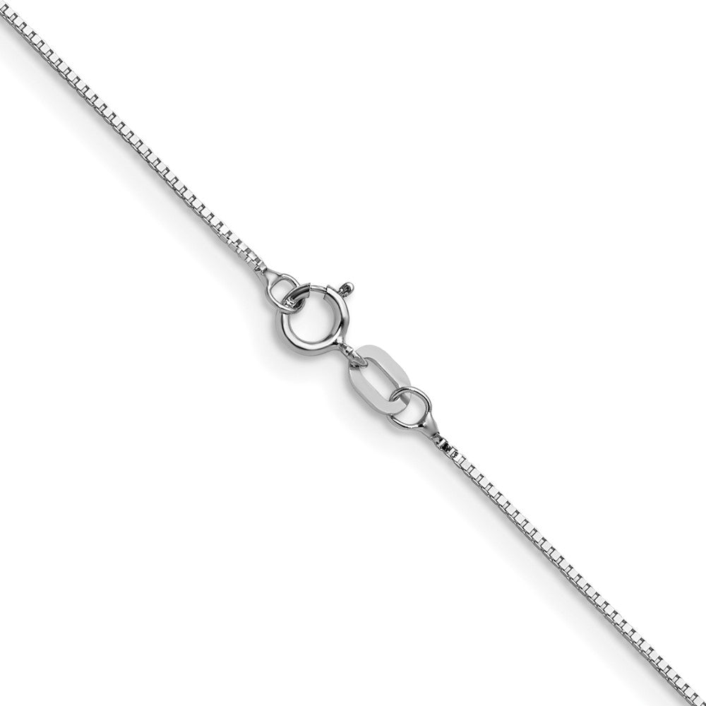 10k White Gold 0.7 mm Box Chain