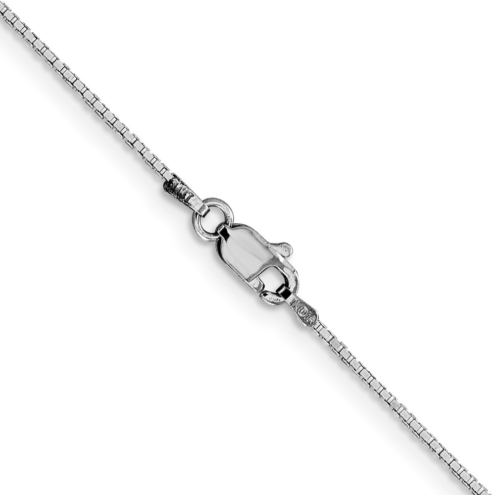 10k White Gold 0.95 mm Box Chain