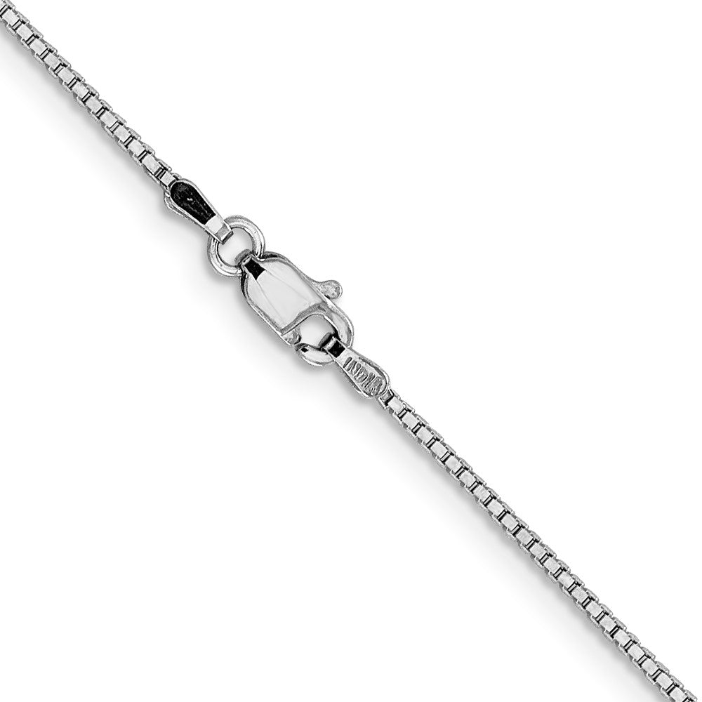 10k White Gold 1.05 mm Box Chain