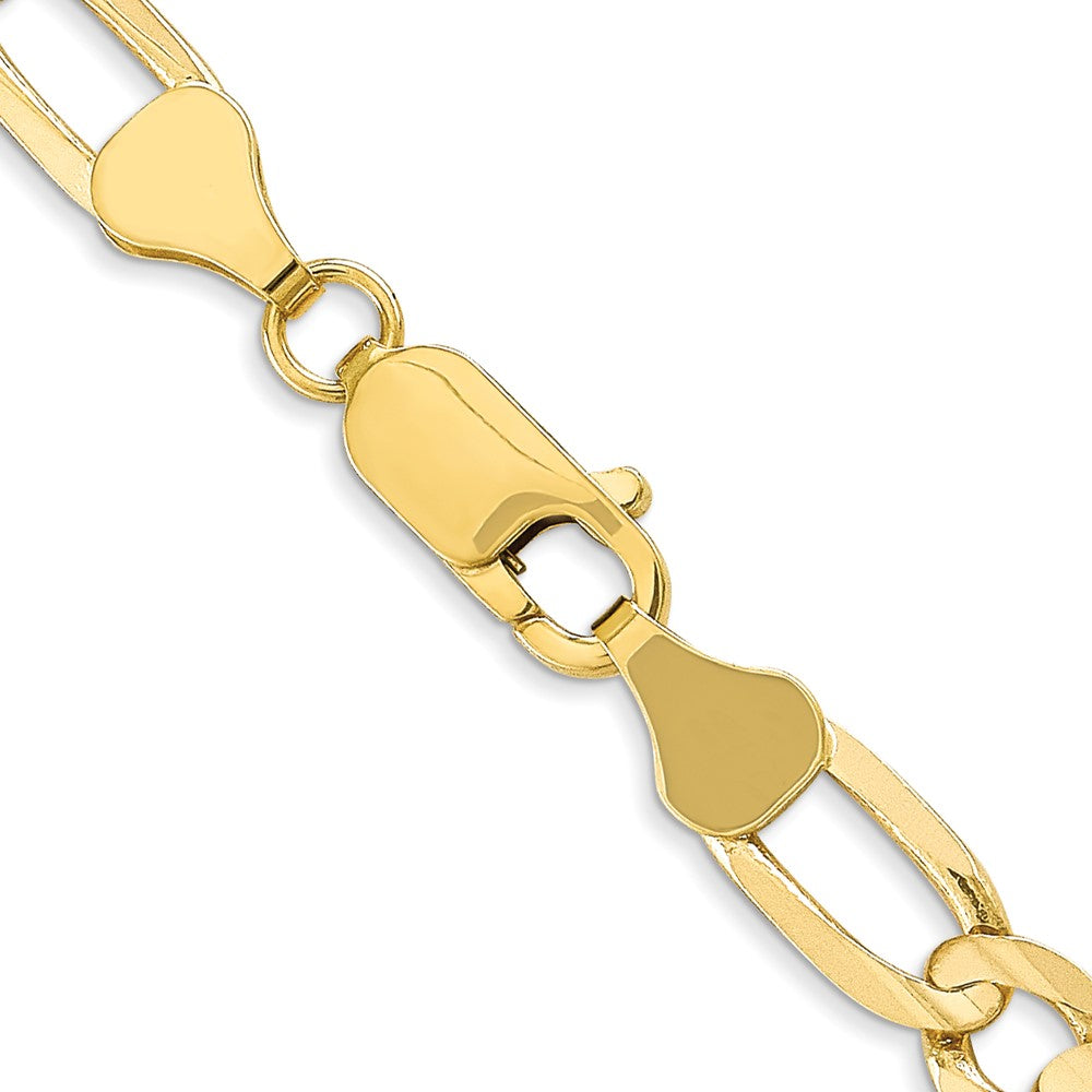 10k Yellow Gold 6 mm Concave Open Figaro Chain (16.12 grams)