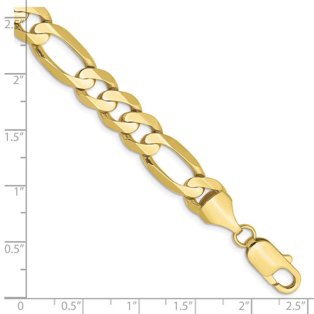 10k Yellow Gold 8.75 mm Concave Open Figaro Chain (19.1 grams)