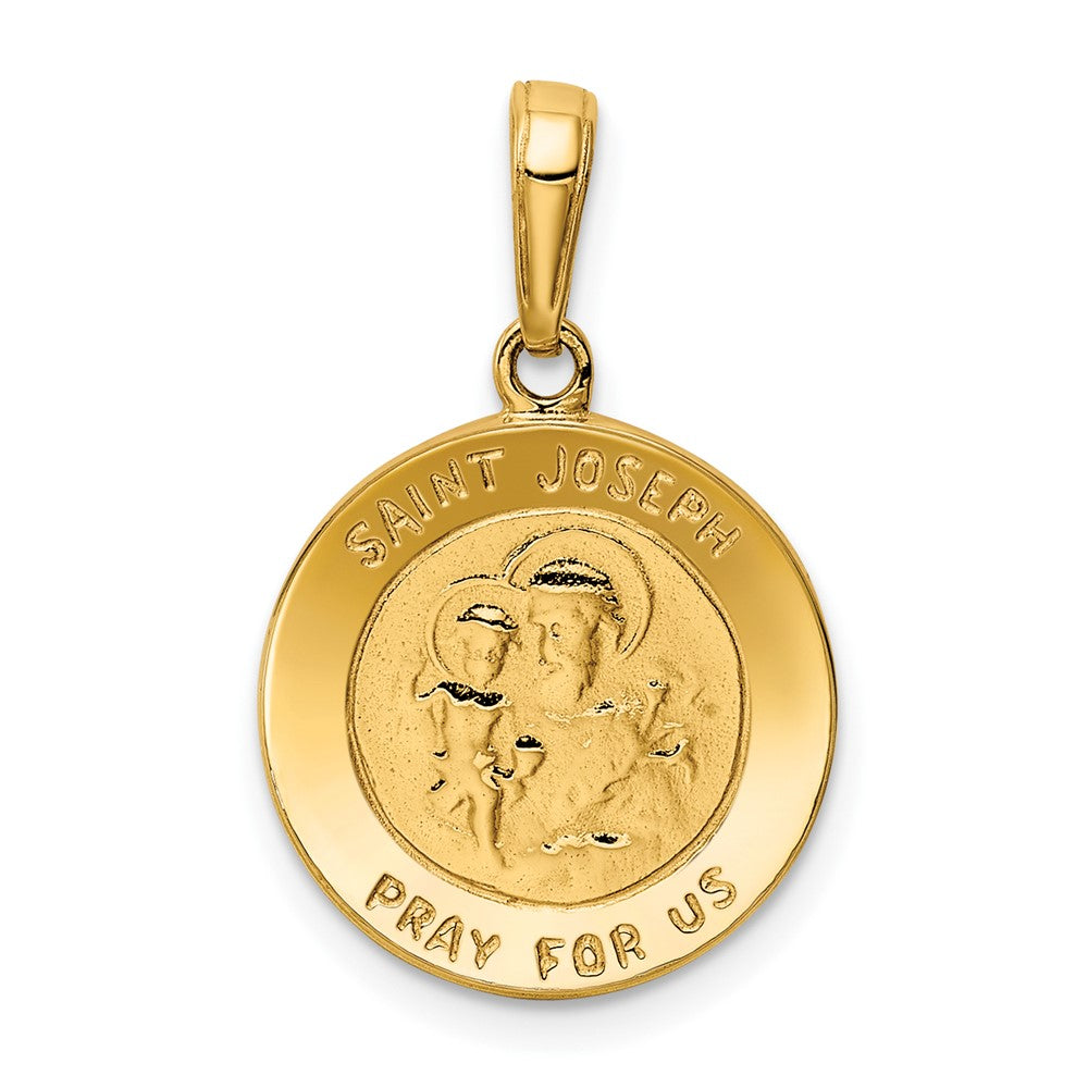 10k Yellow Gold 16 mm Saint Joseph Medal Charm (1.56 grams)