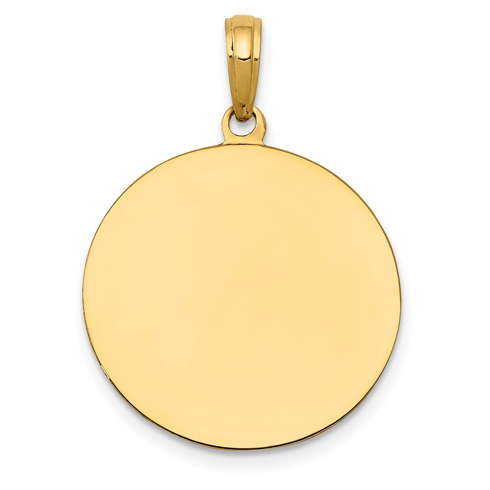 10k Yellow Gold 19 mm Saint Joseph Medal Pendant (2.49 grams)