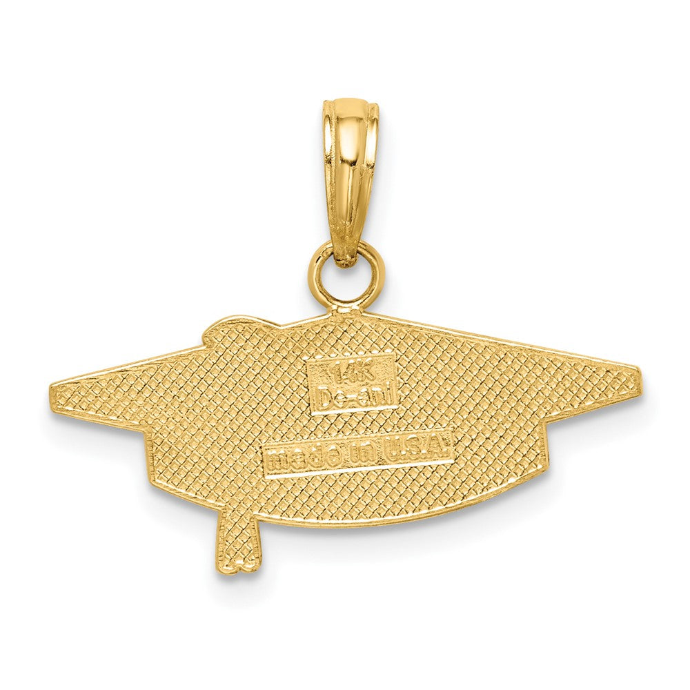 10k Yellow Gold 23 mm Graduation Charm (1.19 grams)