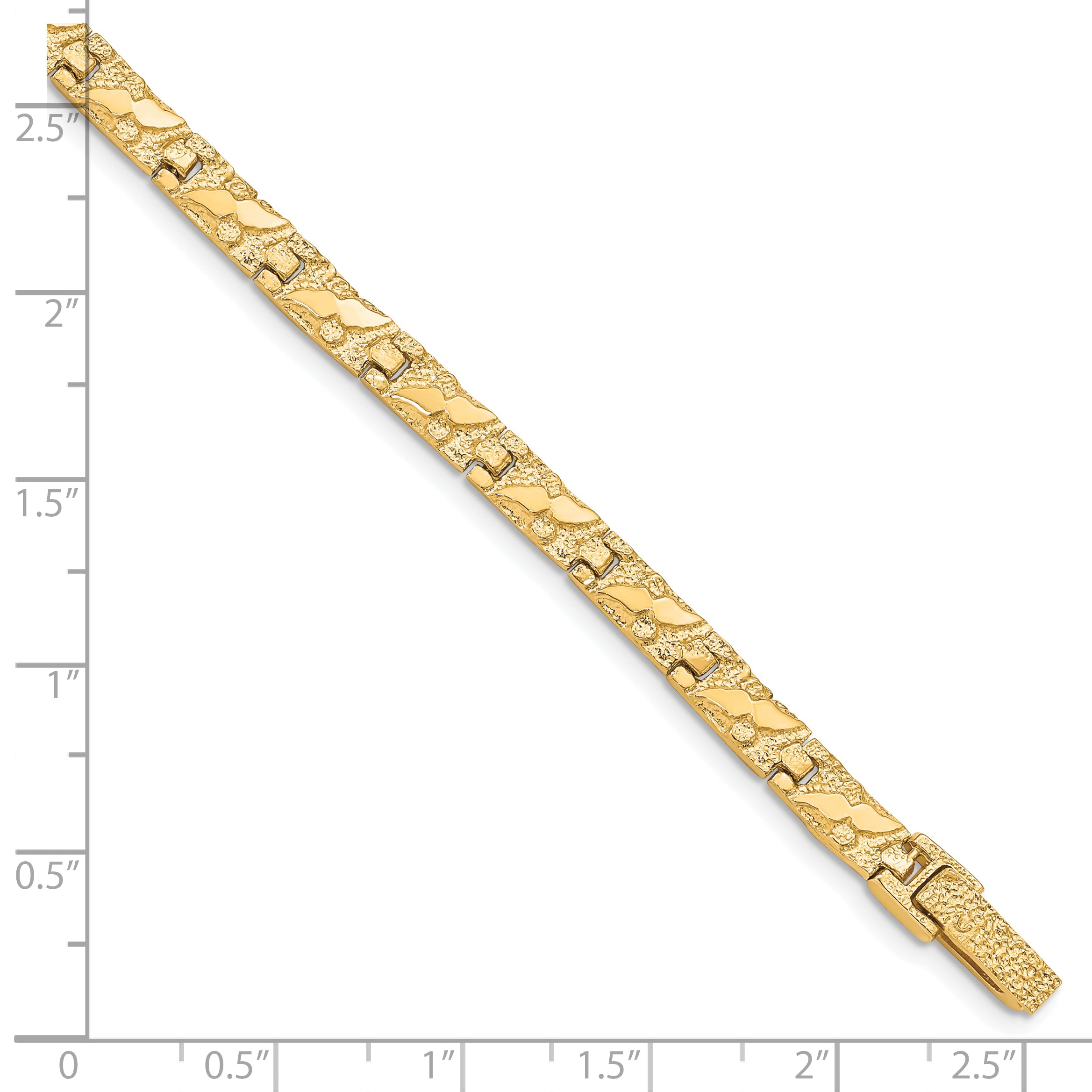 10k 6.0mm NUGGET Bracelet (9.52 grams)