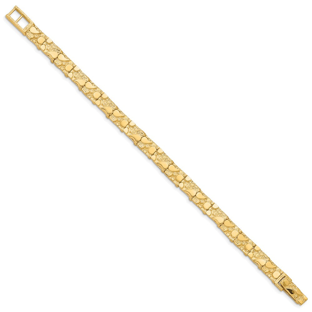 10k Yellow Gold 7 mm NUGGET Bracelet (14.27 grams)