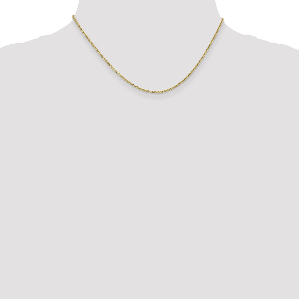 10k Yellow Gold 1.8 mm Forzantine Cable Chain