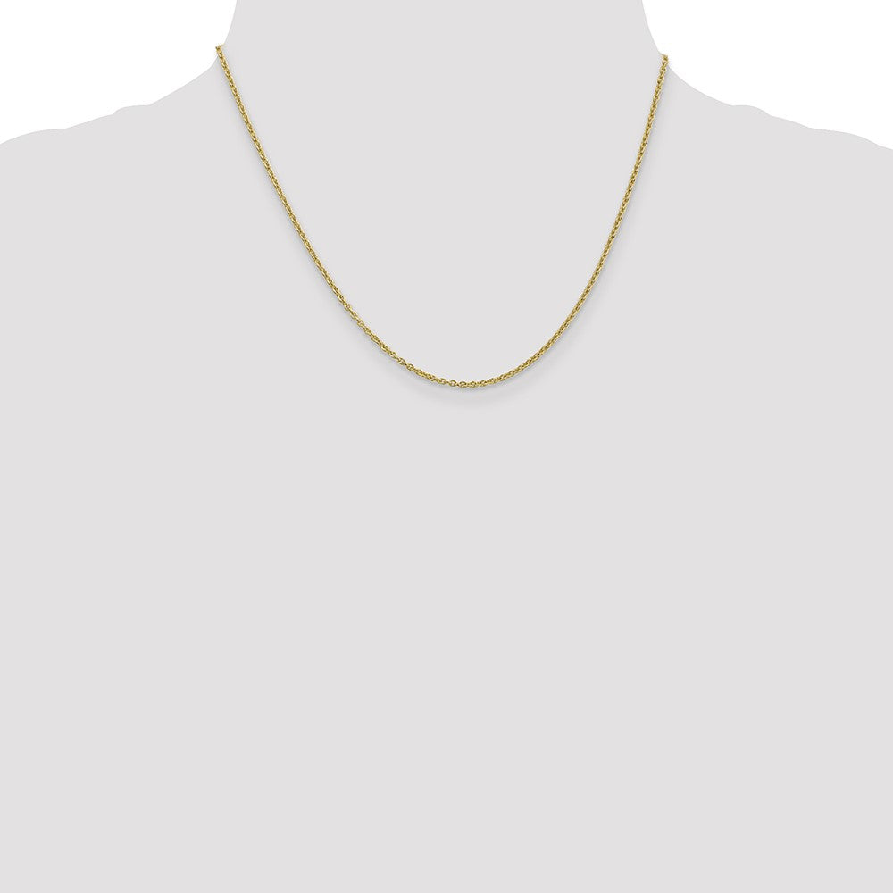 10k Yellow Gold 1.8 mm Forzantine Cable Chain (3.72 grams)