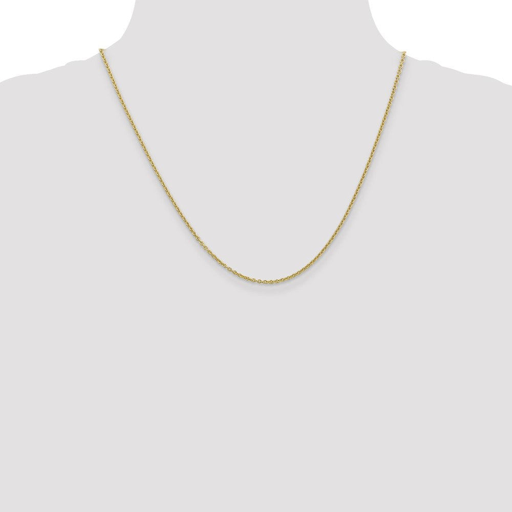 10k Yellow Gold 1.8 mm Forzantine Cable Chain