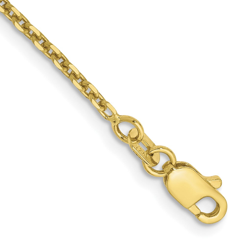 10k Yellow Gold 1.65 mm D/C Cable Bracelet