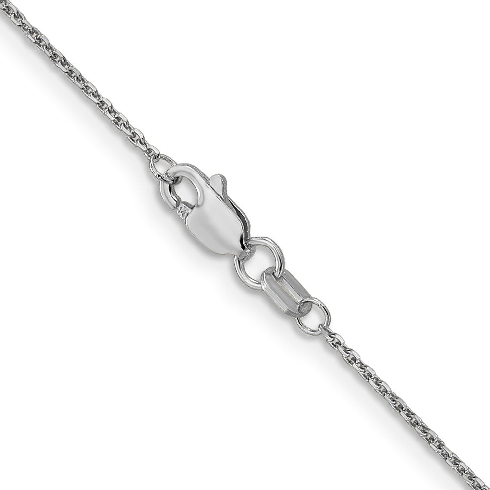 10k White Gold 0.95 mm D/C Cable Chain (1.4 grams)