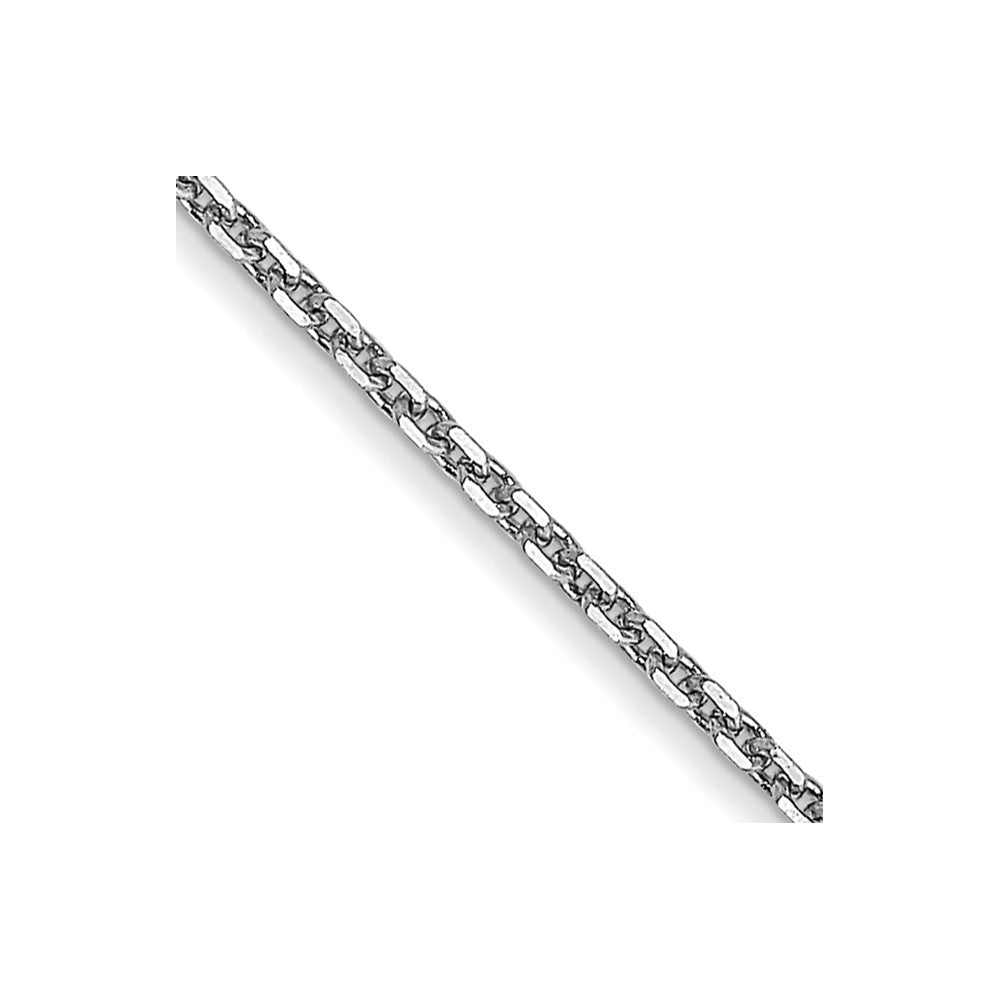 10k White Gold 0.95 mm D/C Cable Chain