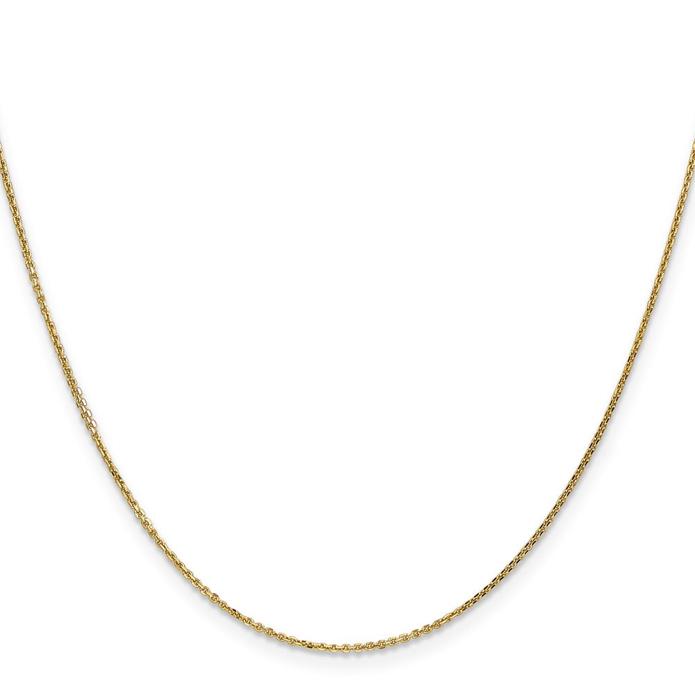 10k Yellow Gold 0.95 mm D/C Cable Chain