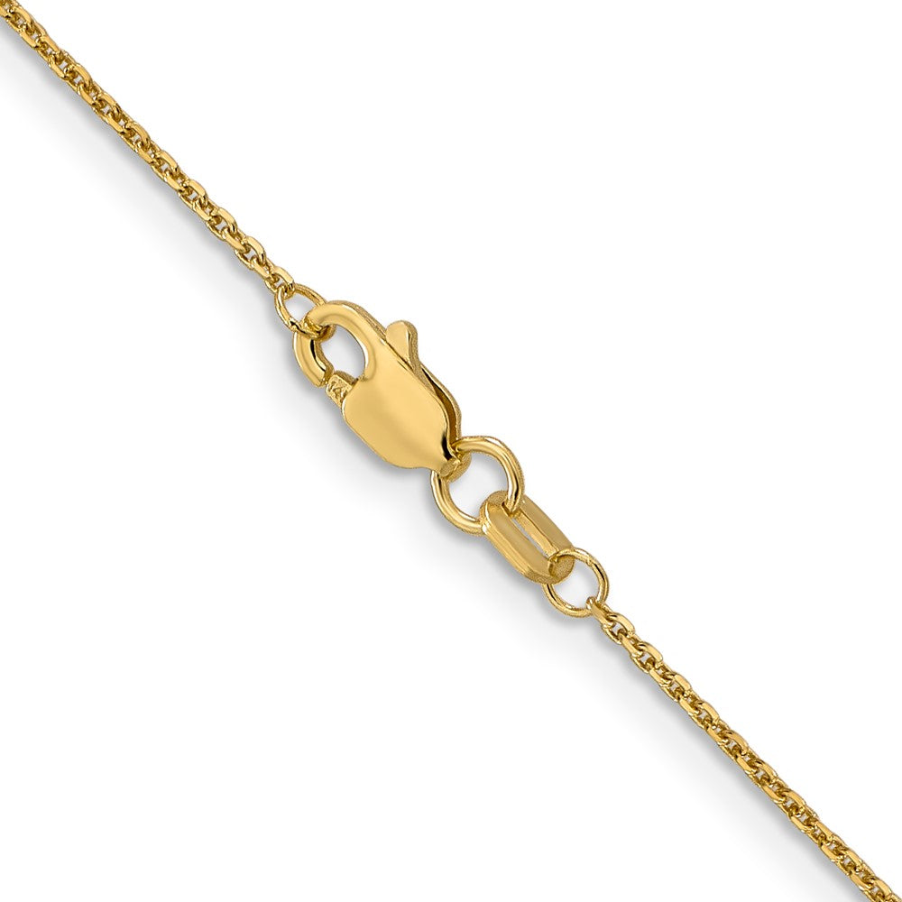 10k Yellow Gold 0.95 mm D/C Cable Chain (1.36 grams)