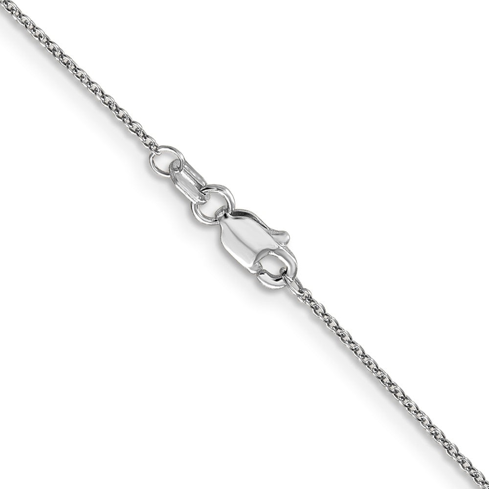 10k White Gold 0.9 mm Cable Chain (1.14 grams)