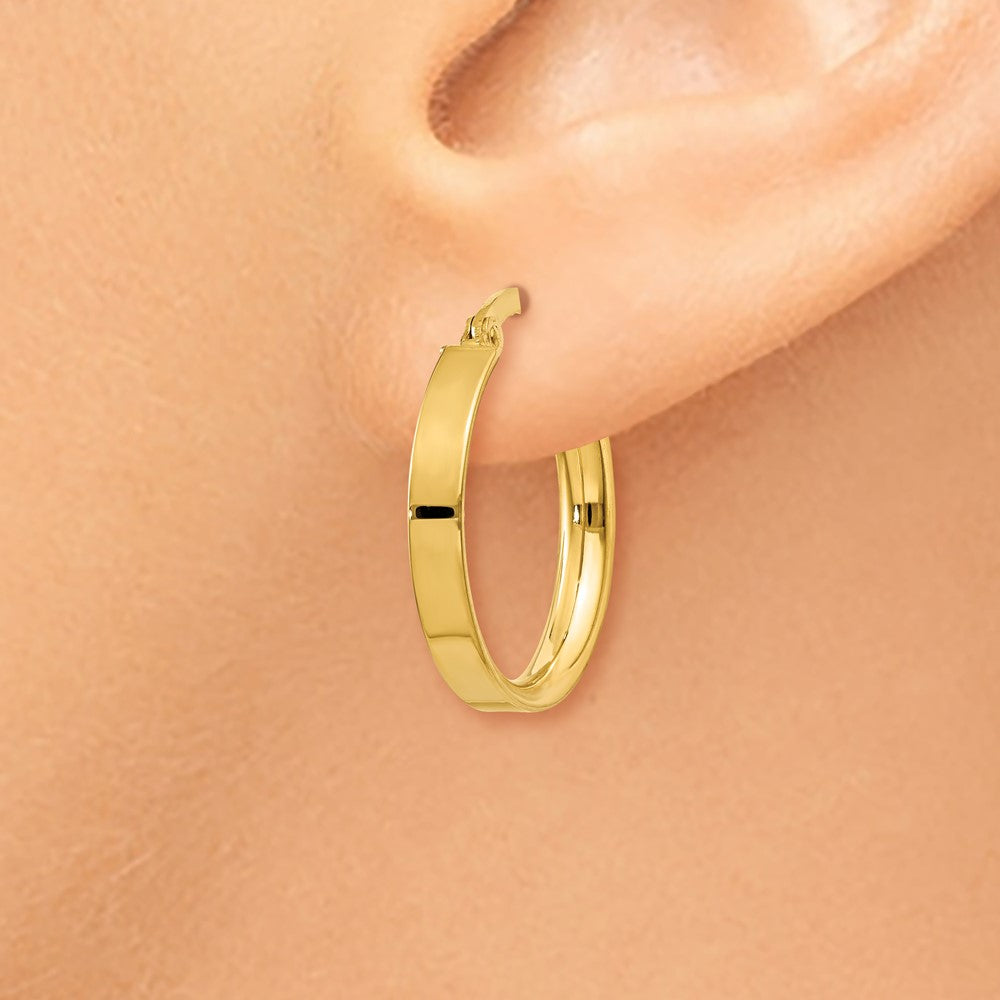 10k Yellow Gold 19 mm Small Hoop Earrings