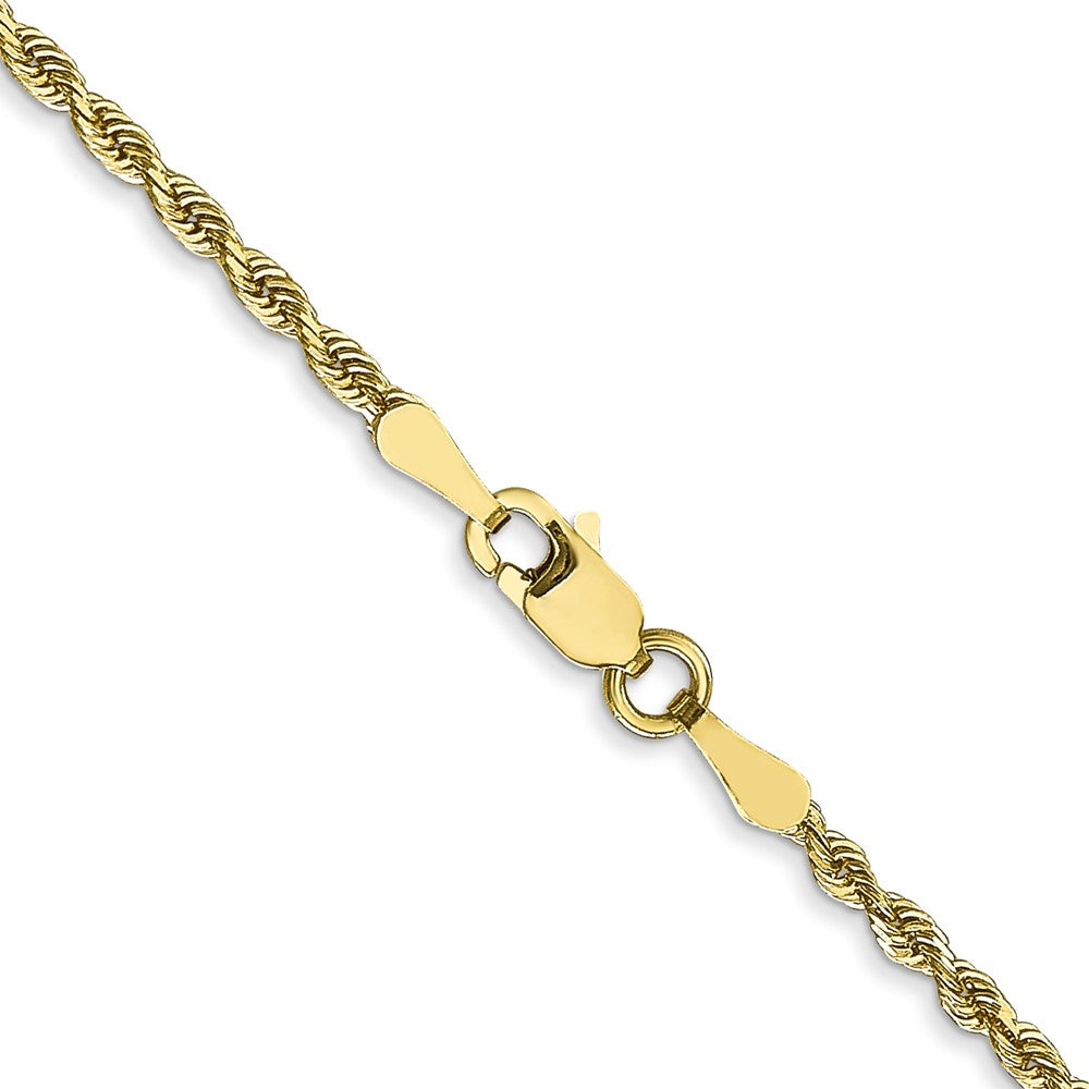 10k Yellow Gold 2 mm D/C Quadruple Rope Chain