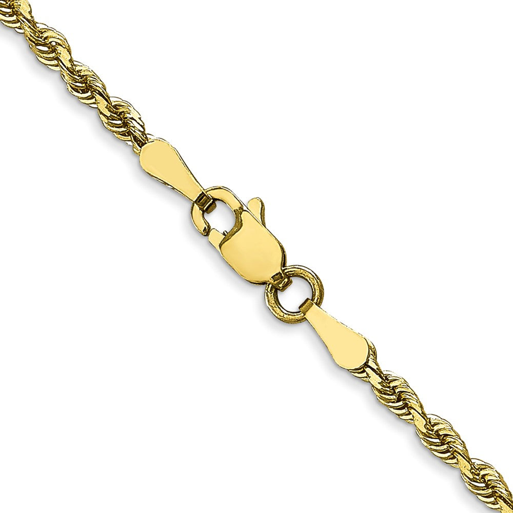 10k Yellow Gold 2.25 mm D/C Quadruple Rope Chain (5.31 grams)