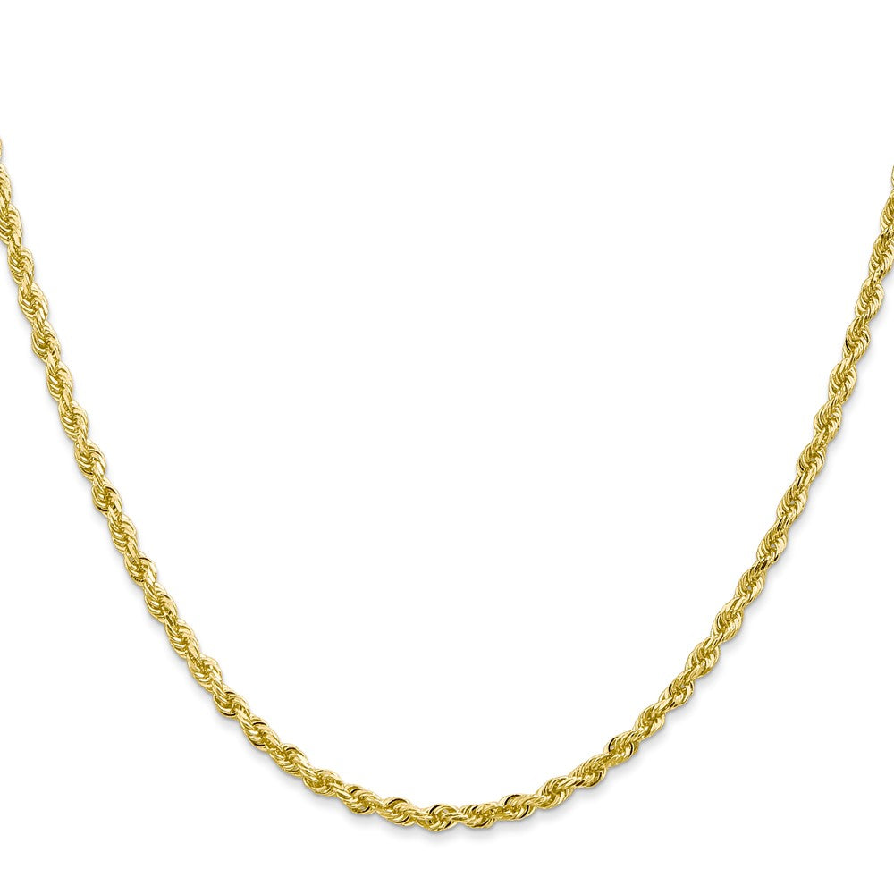 10k Yellow Gold 2.75 mm D/C Quadruple Rope Chain (7.52 grams)