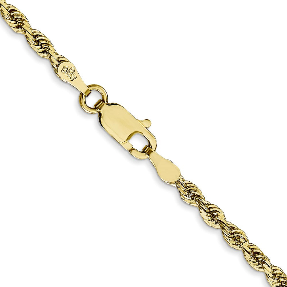 10k Yellow Gold 2.75 mm D/C Quadruple Rope Chain (7.52 grams)