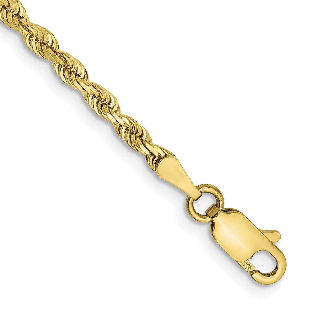 10k Yellow Gold 2.75 mm D/C Quadruple Rope Bracelet
