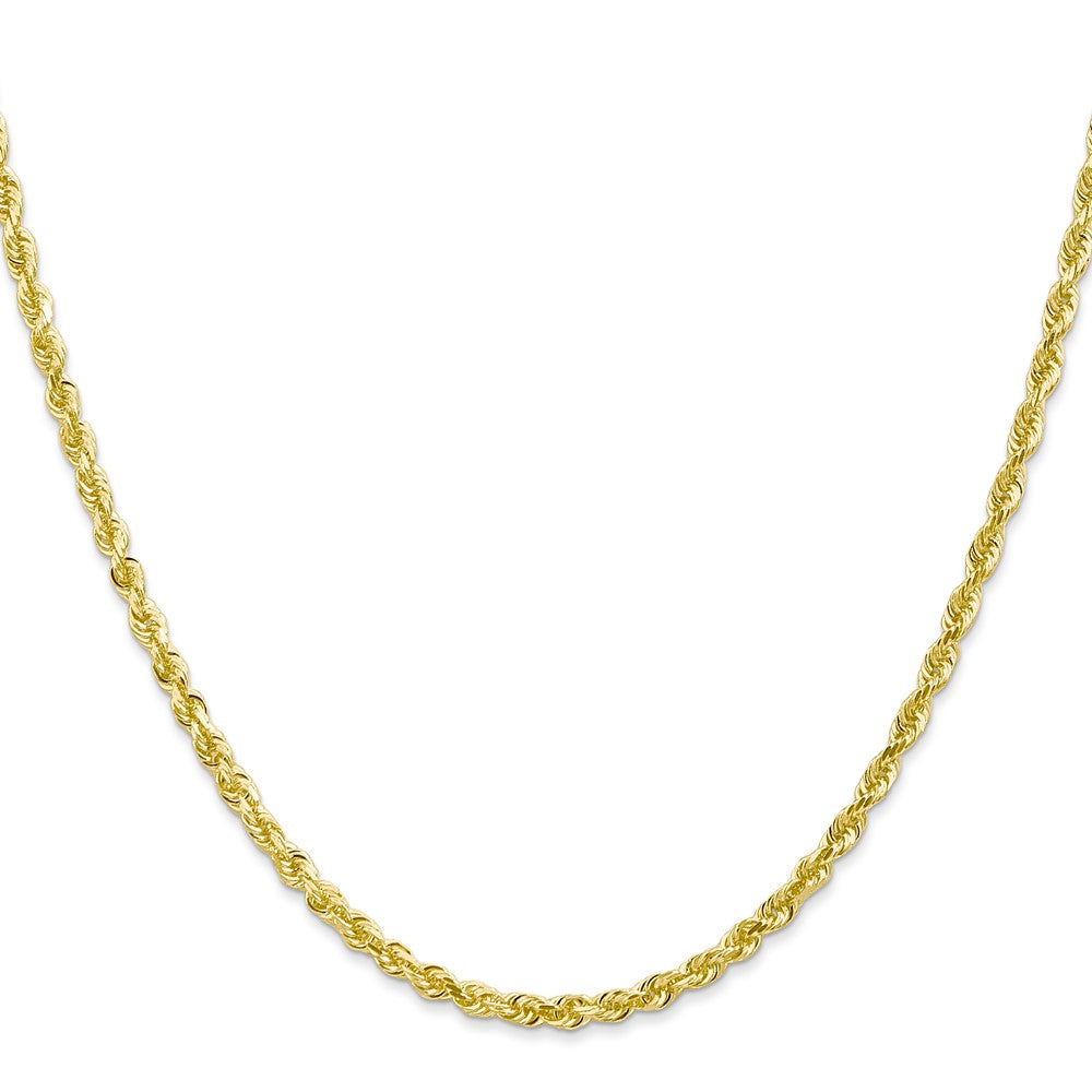 10k Yellow Gold 3 mm D/C Quadruple Rope Chain