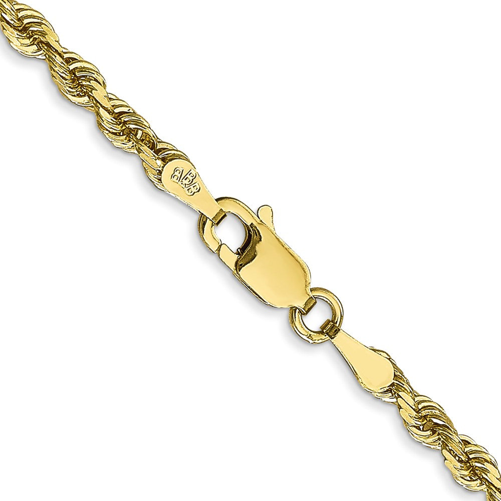 10k Yellow Gold 3 mm D/C Quadruple Rope Chain (9.62 grams)