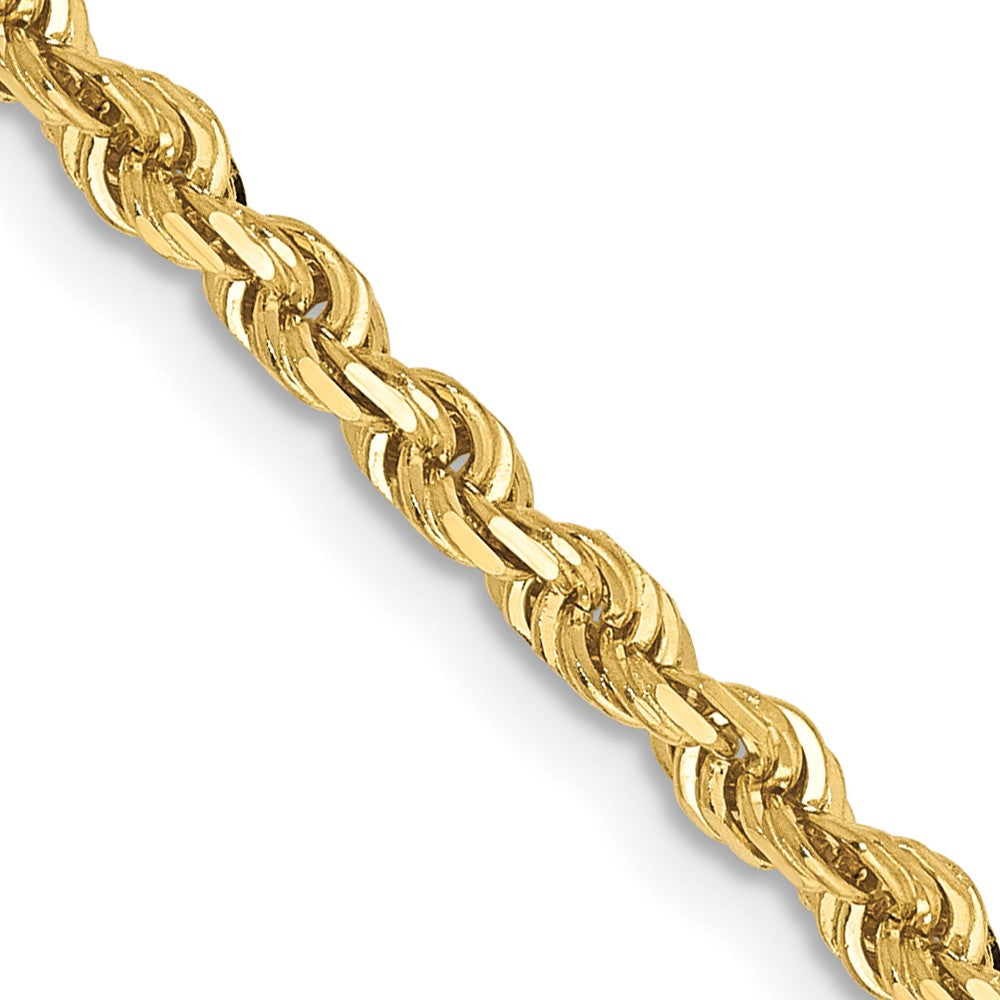 10k Yellow Gold 3 mm D/C Quadruple Rope Chain (9.62 grams)