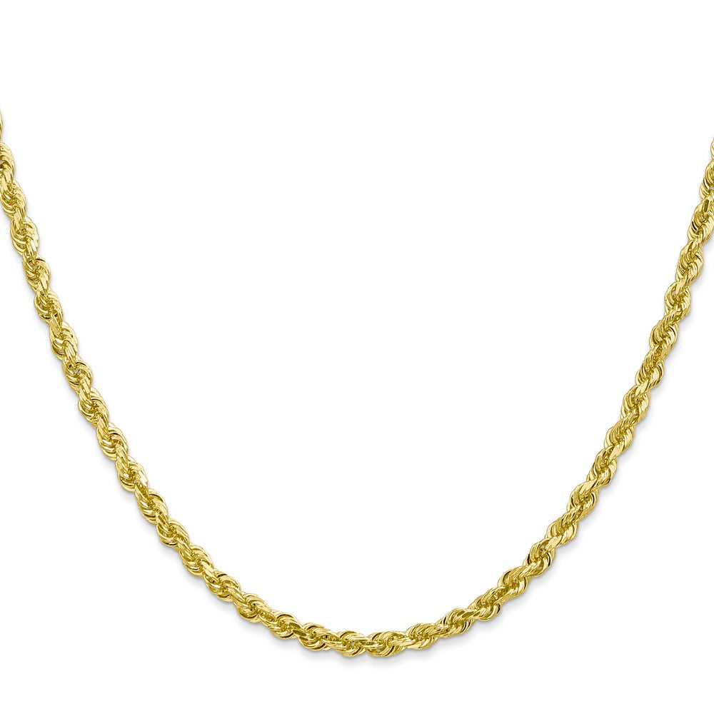 10k Yellow Gold 3.35 mm D/C Quadruple Rope Chain (13.45 grams)