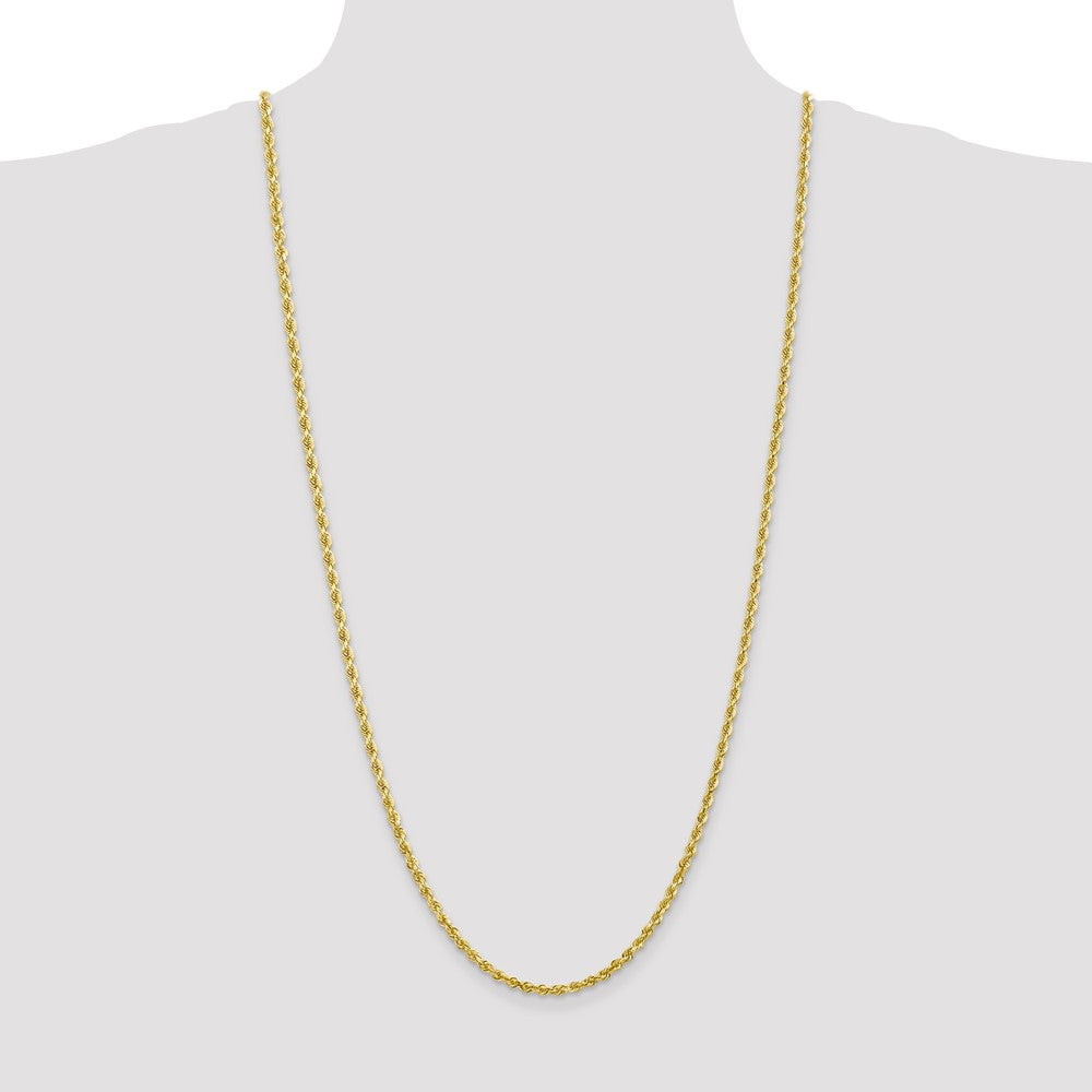 10k Yellow Gold 3.35 mm D/C Quadruple Rope Chain (13.45 grams)