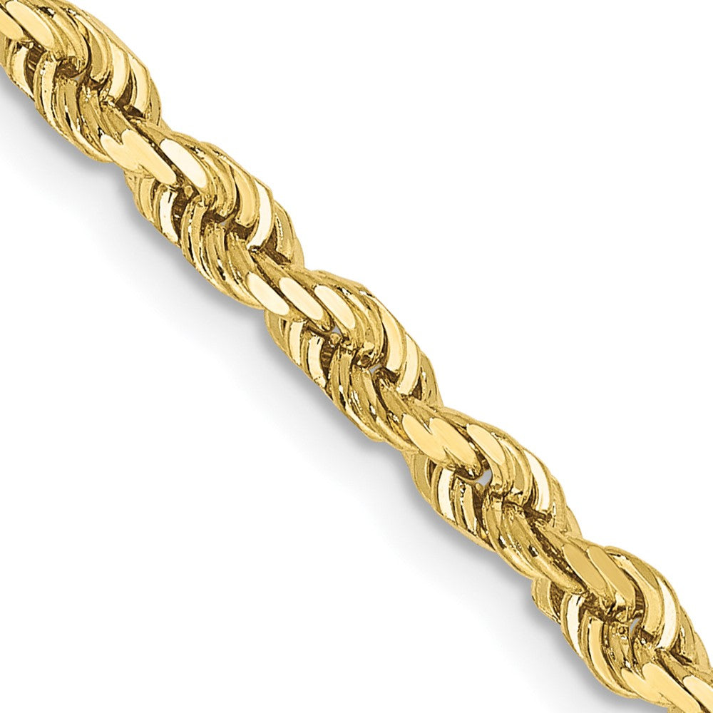 10k Yellow Gold 3.35 mm D/C Quadruple Rope Chain (13.45 grams)