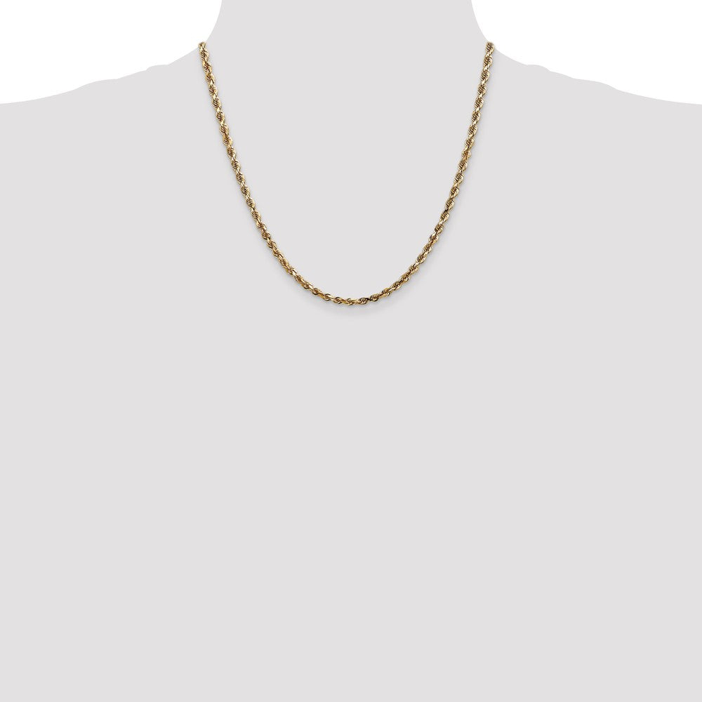 10k Yellow Gold 4 mm D/C Quadruple Rope Chain (18.72 grams)