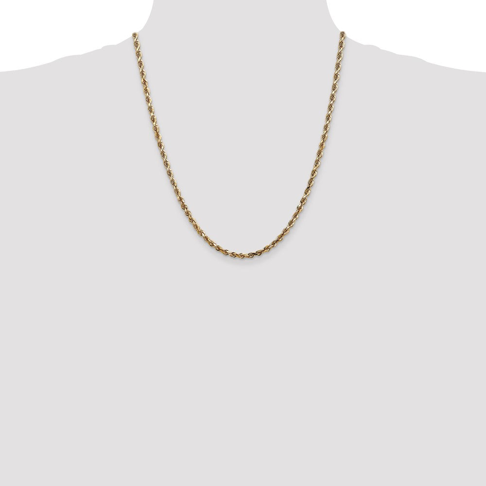 10k Yellow Gold 4 mm D/C Quadruple Rope Chain (18.72 grams)