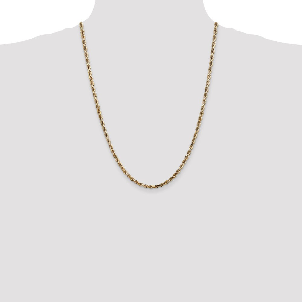 10k Yellow Gold 4 mm D/C Quadruple Rope Chain (18.72 grams)