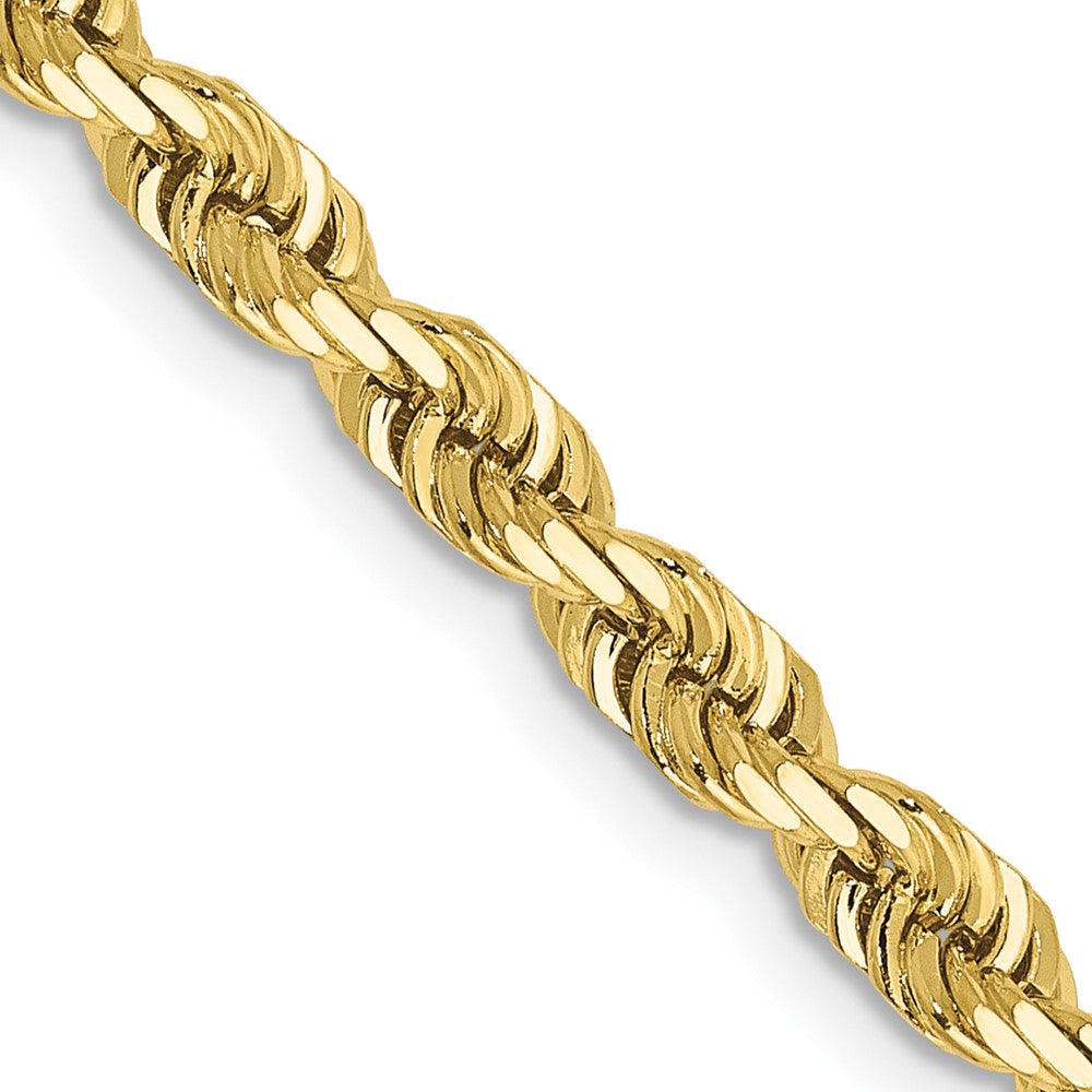 10k Yellow Gold 4 mm D/C Quadruple Rope Chain