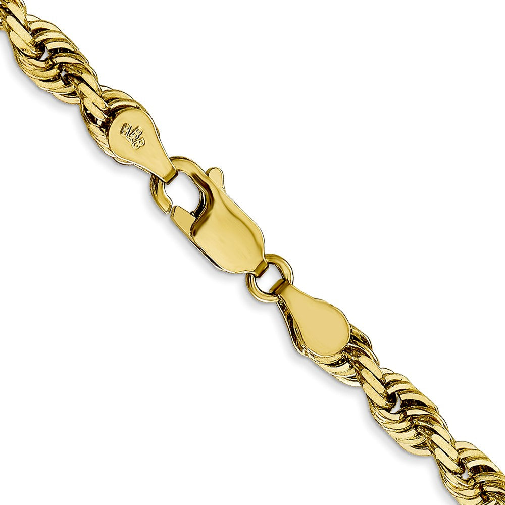 10k Yellow Gold 4.5 mm D/C Quadruple Rope Chain (24.3 grams)