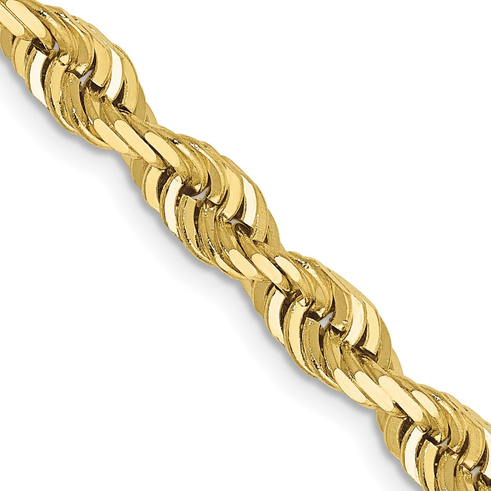 10k Yellow Gold 5 mm D/C Quadruple Rope Chain (31.07 grams)