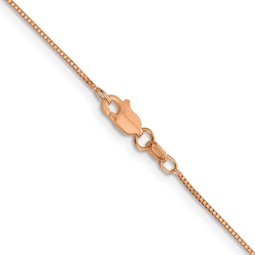 10k Rose Gold 0.7 mm Box Chain (1.64 grams)